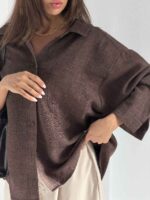 شومیز تک جیب شانتون کد 220658 - Image 20