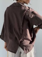 شومیز حریر پشت دکمه کد 220669 - Image 28