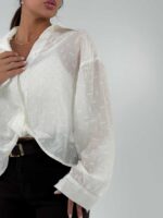 شومیز جلو گره MIU MIU کد 220646 - Image 3