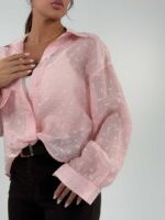 شومیز جلو گره MIU MIU کد 220646 - Image 6