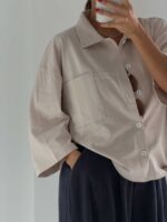 تیشرت جلو دکمه ماکان کد 180662 - Image 9