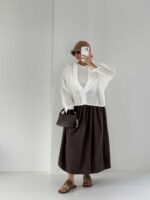 شومیز شیشه ای پیله ای کد 220666 - Image 14