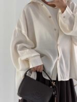 شومیز شیشه ای پشت چاک کد 220665 - Image 19