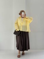 شومیز شیشه ای پشت چاک کد 220665 - Image 4