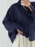 شومیز شیشه ای پشت چاک کد 220665 - Image 28