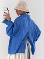 شومیز شیشه ای پشت چاک کد 220665 - Image 6
