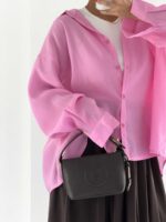 شومیز شیشه ای پشت چاک کد 220665 - Image 13