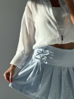 دامن کوتاه بند پاپیونی کد 102259 - Image 5
