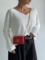 مینی کیف چروک MIU MIU کد 280522 - Image 2