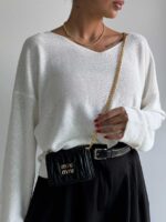 مینی کیف چروک MIU MIU کد 280522 - Image 8