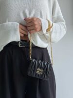 مینی کیف چروک MIU MIU کد 280522 - Image 9