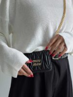 مینی کیف چروک MIU MIU کد 280522 - Image 12