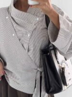 شومیز راه راه 2 تیکه کد 220673 - Image 9