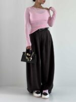 شلوار کتان روژا کد 102270 - Image 4