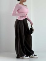 شلوار کتان روژا کد 102270 - Image 5