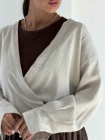 شومیز و کراپ پادینا کد 220685 - Image 10