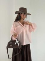 شومیز شیشه ای 2 جیب کد 220684 - Image 9