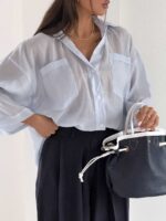 شومیز شیشه ای 2 جیب کد 220684 - Image 23