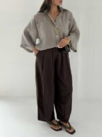 شومیز شیشه ای 2 جیب کد 220684 - Image 18
