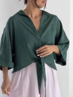 شومیز جلوگره مانیا کد 220700 - Image 9