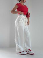 شلوار بگ کشی MIU MIU کد 102306 - Image 4