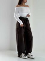 شلوار بگ کشی MIU MIU کد 102306 - Image 9