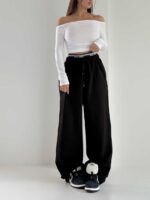 شلوار بگ کشی MIU MIU کد 102306 - Image 11