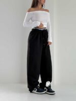 شلوار بگ کشی MIU MIU کد 102306 - Image 12