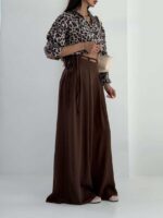شلوار کمرکش بنددار کد 102304 - Image 11