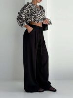 شلوار ویسکوز بنددار کد 102312 - Image 5