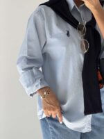 شومیز رویه دار POLO کد 220694 - Image 3