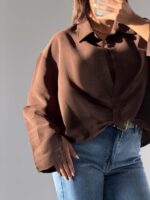 شومیز PERRY جلو گره کد 220698 - Image 6