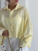 شومیز نگینی پاپیونی کد 220709 - Image 23