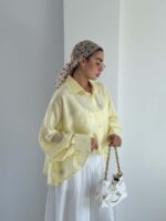 شومیز نگینی پاپیونی کد 220709 - Image 24