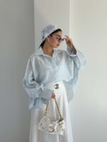 شومیز نگینی پاپیونی کد 220709 - Image 25