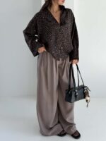 شومیز یقه هفت پلنگی کد 220715 - Image 17