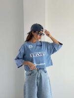 تیشرت نیم تنه VELVET کد 180772 - Image 2
