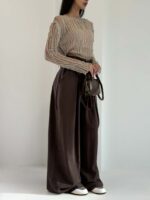 شلوار سیلک بنددار سارنیا کد 102326 - Image 4