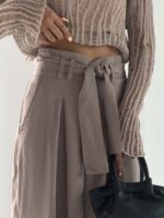شلوار سیلک بنددار سارنیا کد 102326 - Image 2