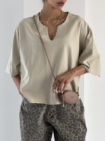 تیشرت یقه V کد 180786 - Image 4