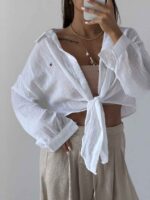شومیز جلو گره TOMMY کد 220706 - Image 6