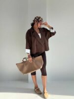 کت آستین راه راه کد 120431 - Image 17