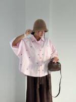 شومیز تک جیب قلبی کد 220716 - Image 2