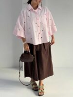 شومیز تک جیب قلبی کد 220716 - Image 3