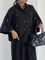 شومیز تک جیب قلبی کد 220716 - Image 19