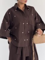شومیز تک جیب قلبی کد 220716 - Image 23