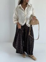 شومیز تک جیب کرکره ای کد 220520 - Image 3