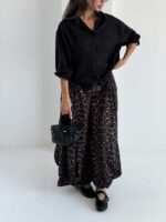 شومیز تک جیب کرکره ای کد 220520 - Image 5