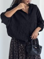 شومیز تک جیب کرکره ای کد 220520 - Image 7