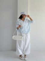 شومیز تک جیب کرکره ای کد 220520 - Image 9